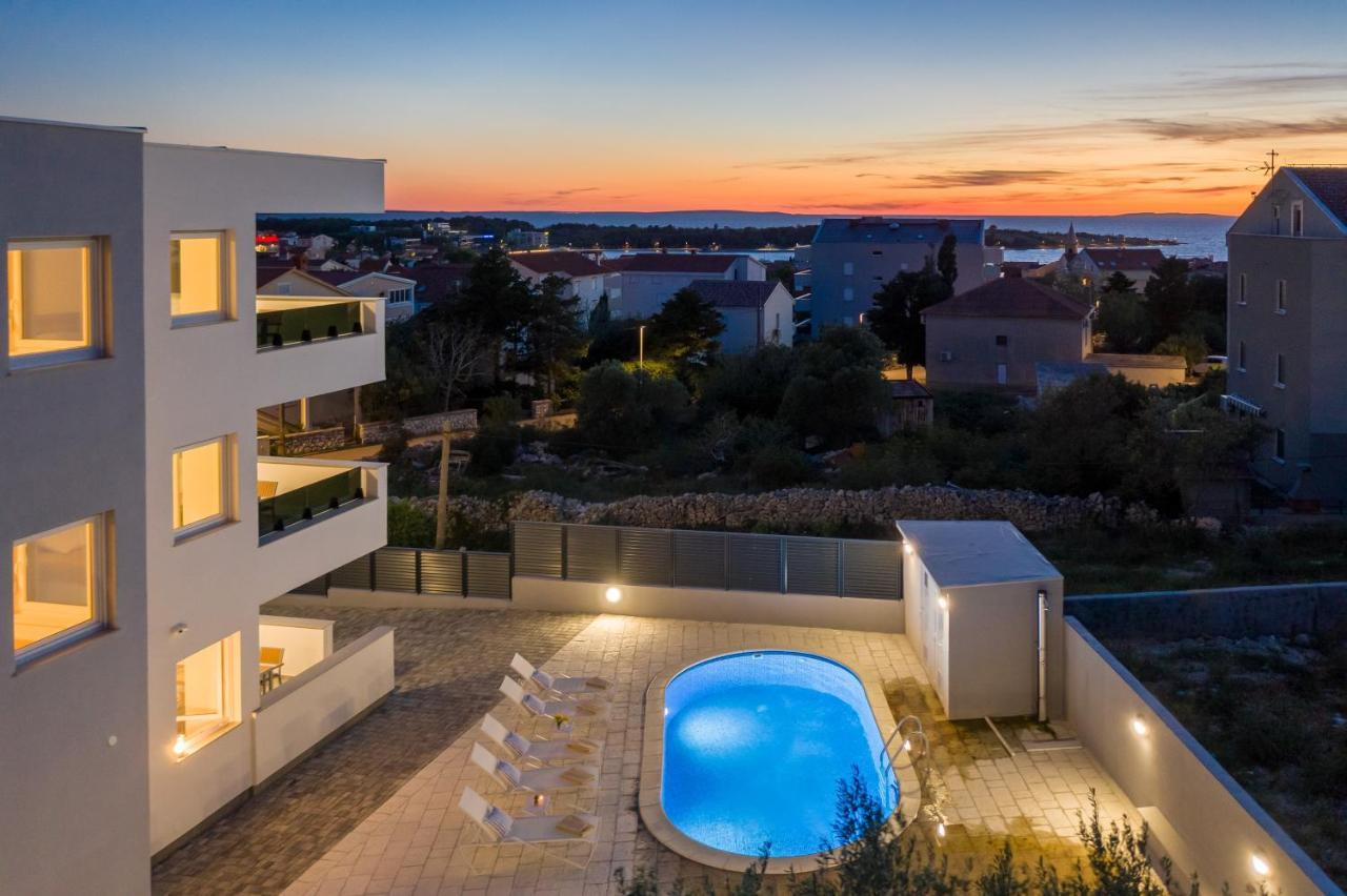 Villa Lena Luxury Apartments Novalja Kültér fotó